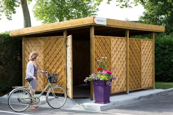 Garage à vélos veloroute des vignobles d'alsace, Les Maraîchers · Hôtel Restaurant à Colmar