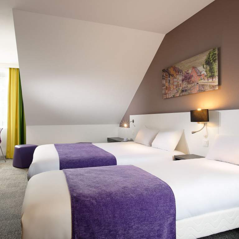 Chambre de l'Hôtel Les Maraîchers 3 étoiles à Colmar, Hotel Pas Cher